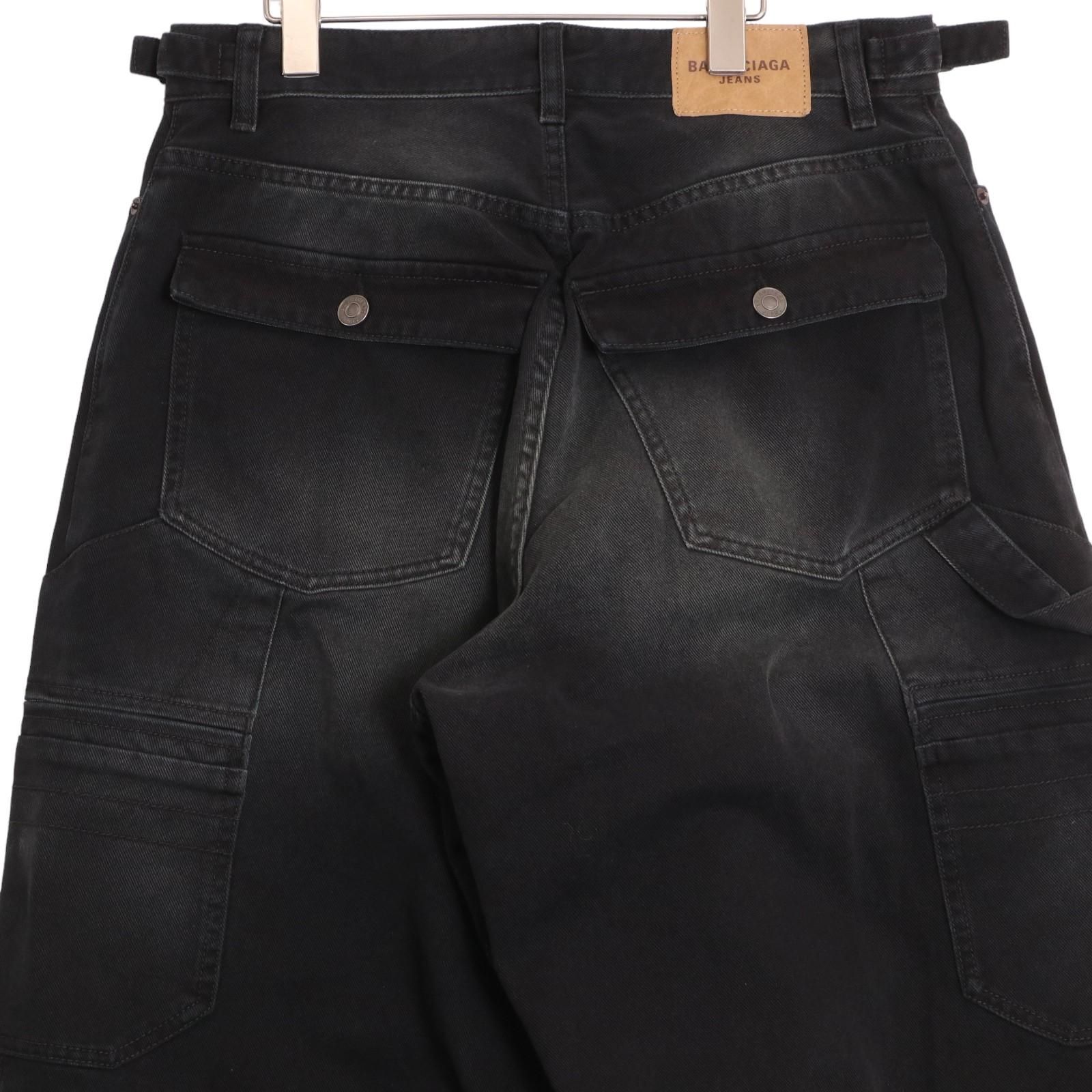 BALENCIAGA バレンシアガ 23AW 767971 カーゴワイドデニムパンツ S 