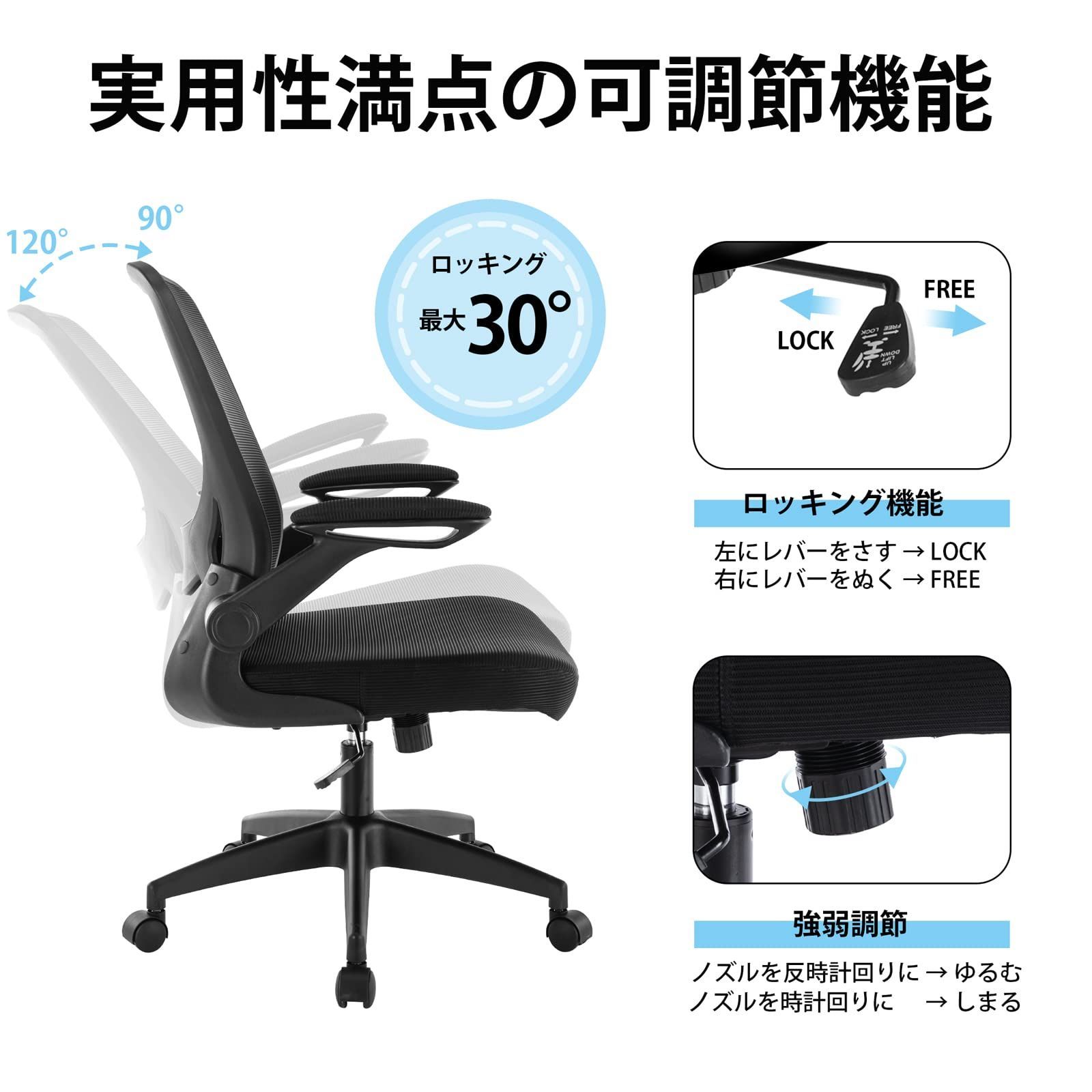KERDOM パソコンチェア オフィスチェア 椅子 テレワーク KERDOM 