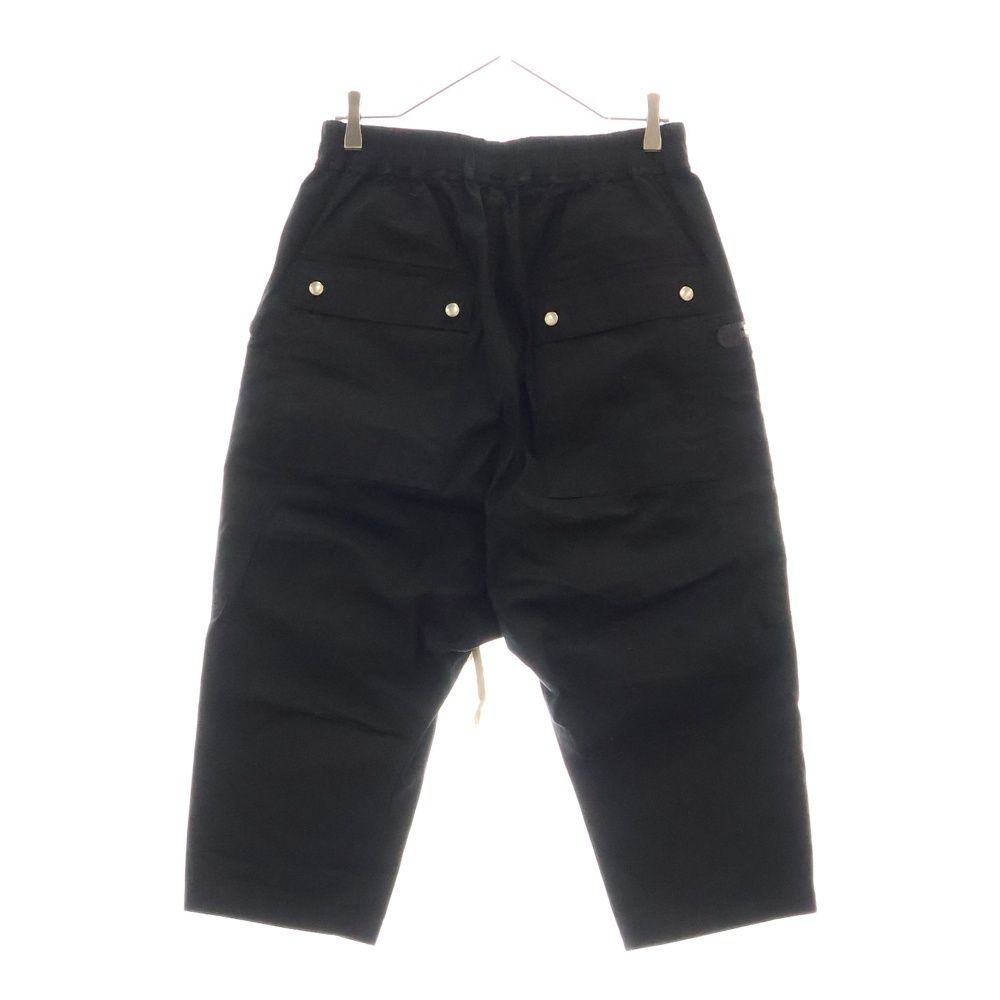 Rick Owens リックオウエンス 21AW Zip Detailed Cropped Trousers クロップドパンツ ブラック RU02A5348-TE Rick Owens (リックオウエンス) 21AW Zip Detailed Cropped Trousers