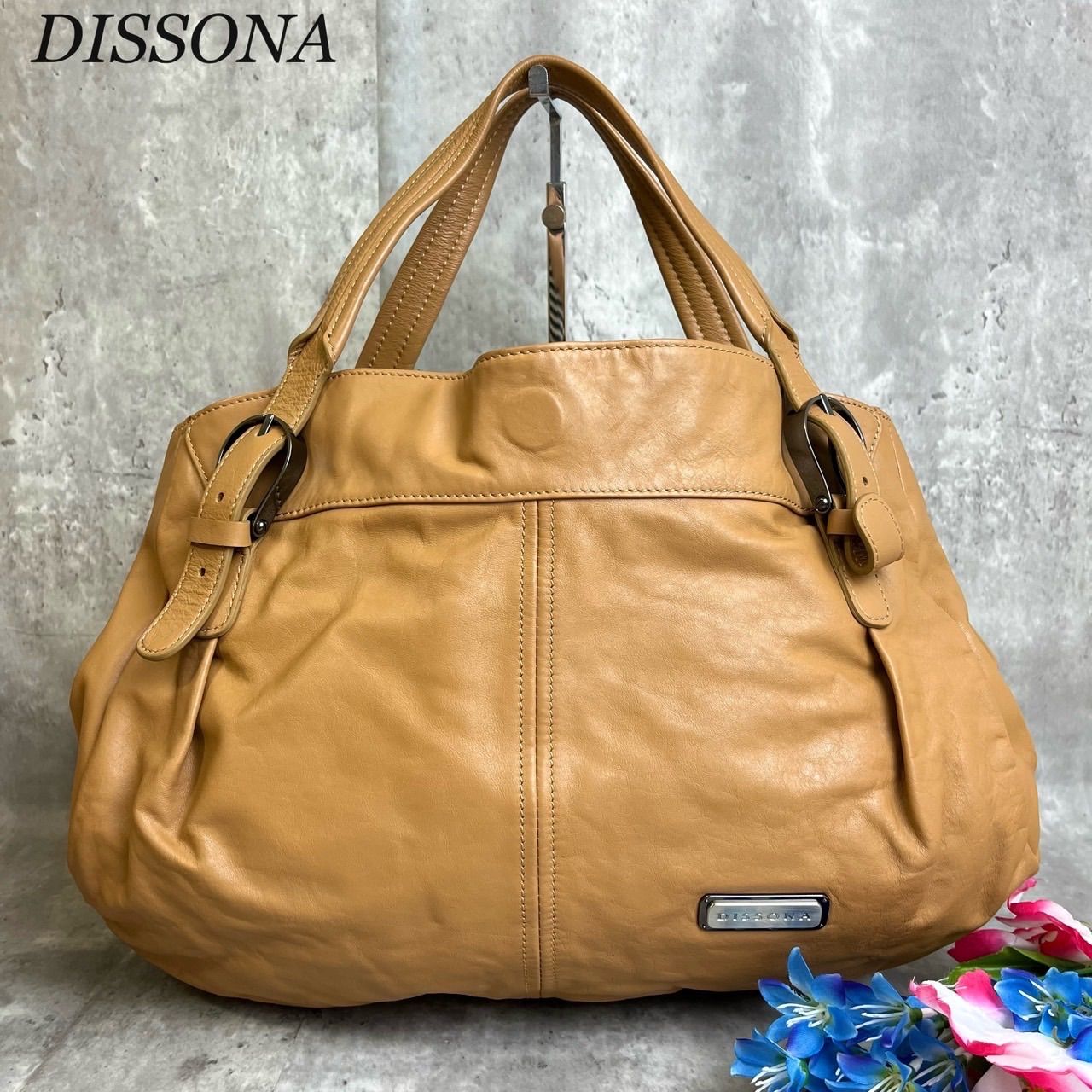 ✨極美品✨ DISSONA ディソーナ トートバッグ ハンドバッグ バックル 