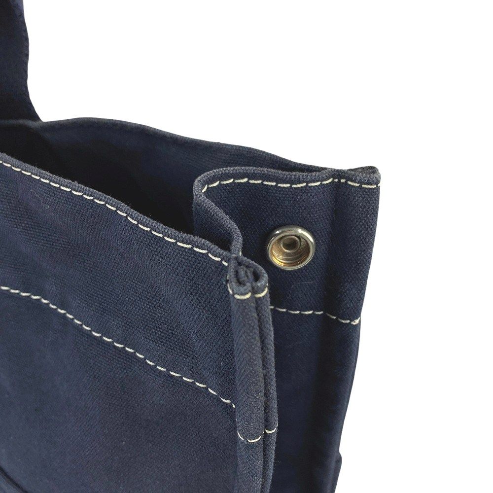 □中古□ エルメス ドーヴィル トート MM バッグ キャンバス ネイビー  