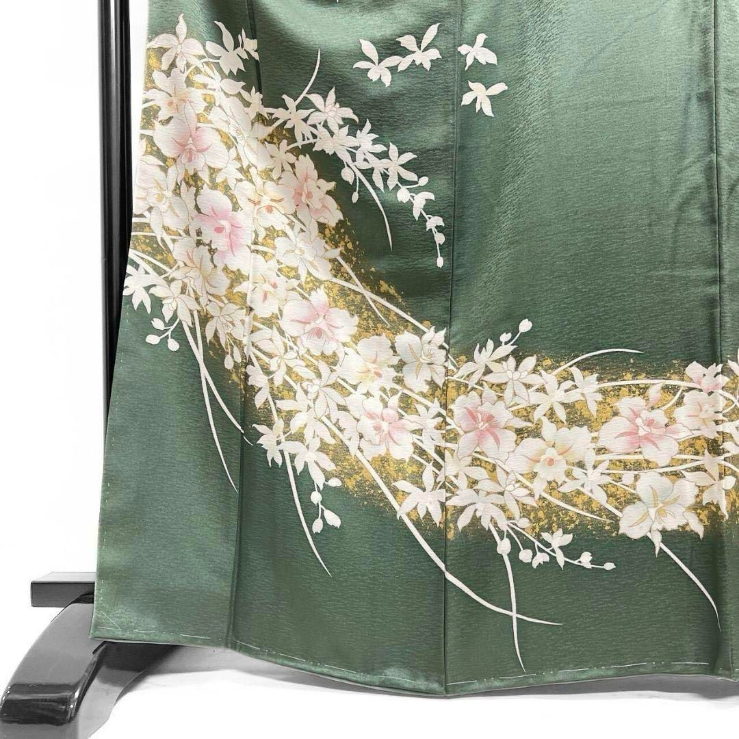 未着用 訪問着 金駒刺繍 金彩 蘭 着物 044a p - メルカリ