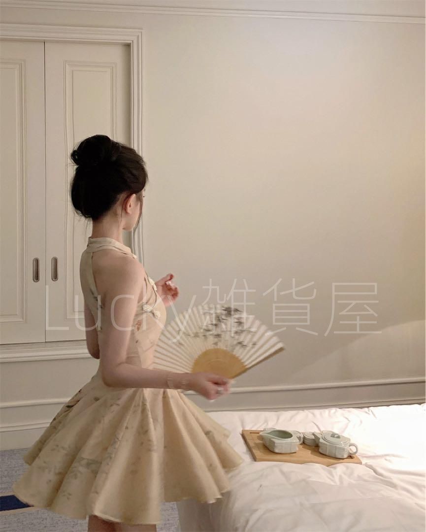 花柄ミニドレス❤️アジアンテイスト 結婚式 パーティー年中用 花柄ミニドレス??アジアンテイスト 結婚式 パーティ - メルカリ