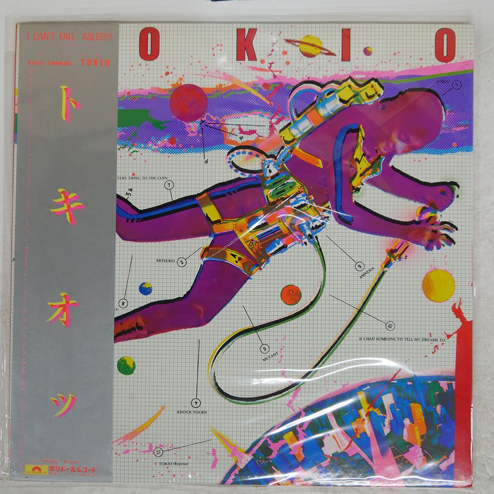沢田研二 　TOKIO    台湾盤LP 沢田研二 / TOKIO [※国内盤,品番:MR-3210］[※ポートレイト付き