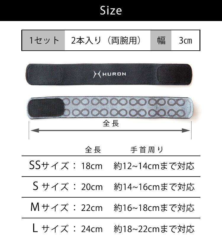 ヒューロン リカバリーリストバンド