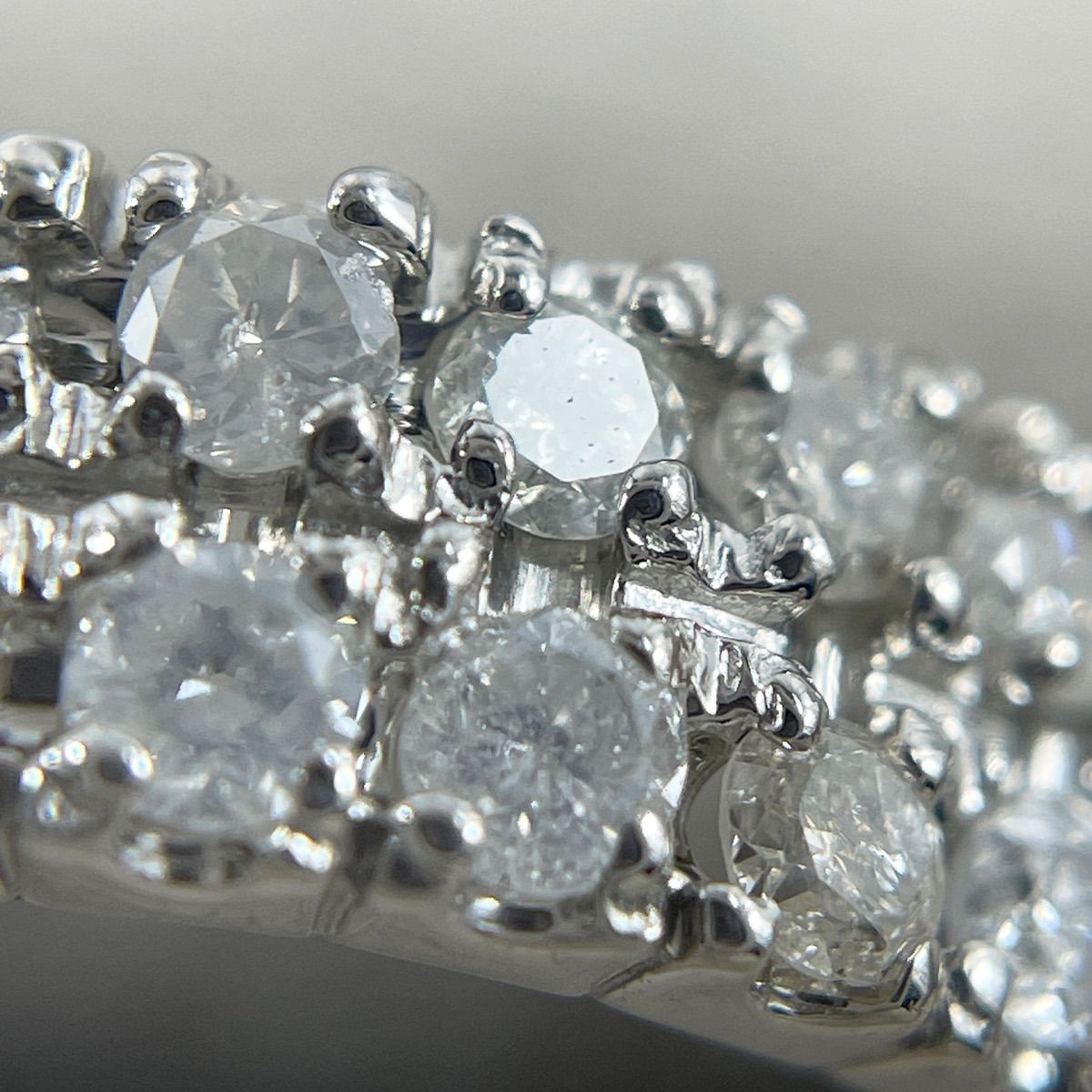 Pt900 天然ダイヤモンド 0.50ct パヴェリング - メルカリ