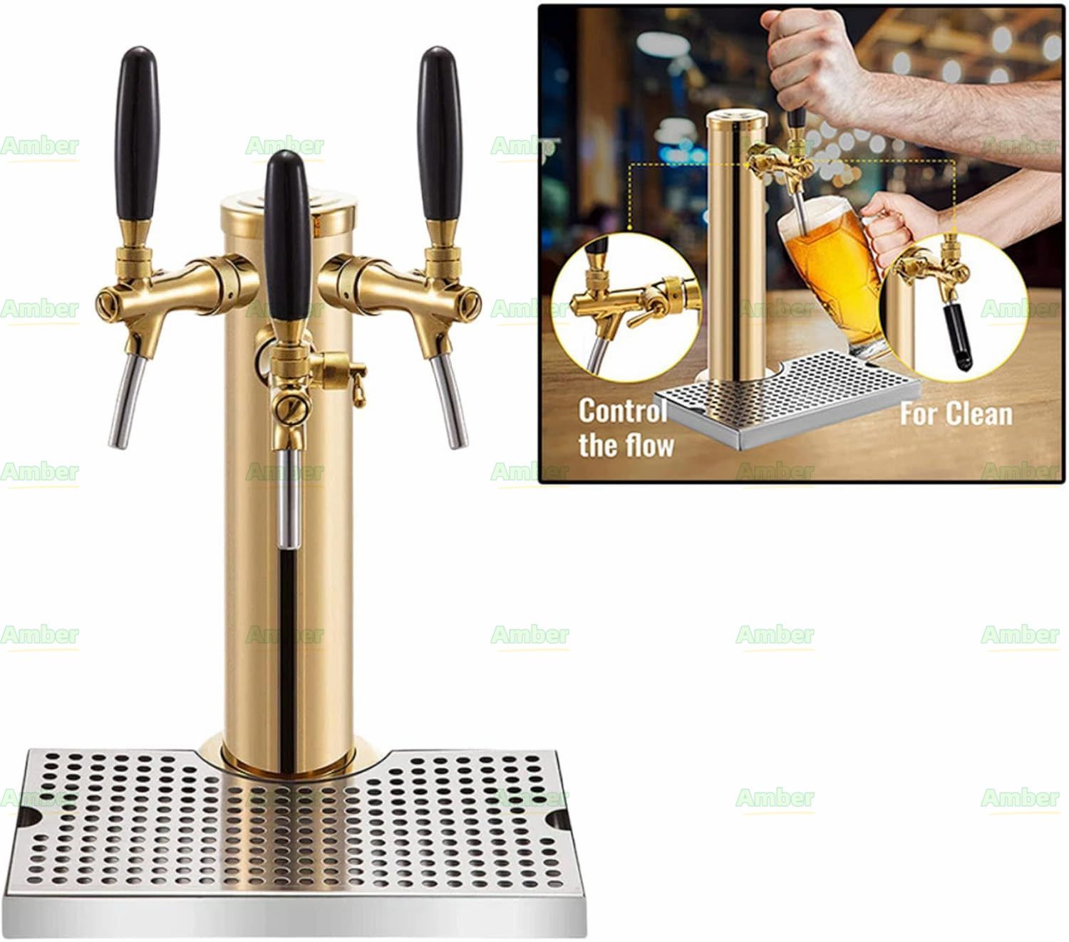 Amazon | ビールタワーディスペンサー ビールディスペンサー 3