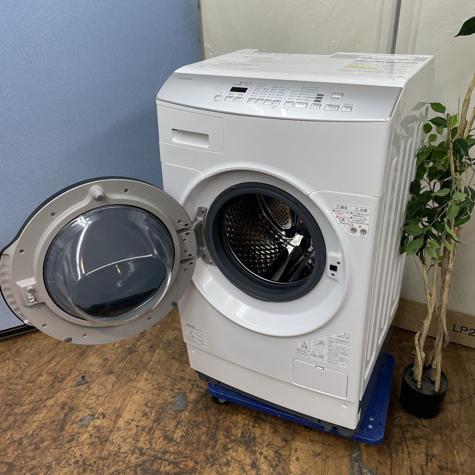 R616 ☀️ 名古屋市近郊配送設置無料 アイリスオーヤマ ドラム式洗濯乾燥機 洗濯 8.0㎏ 乾燥 3.0㎏ 21年製 FLK832 動作 済 クリーニング済