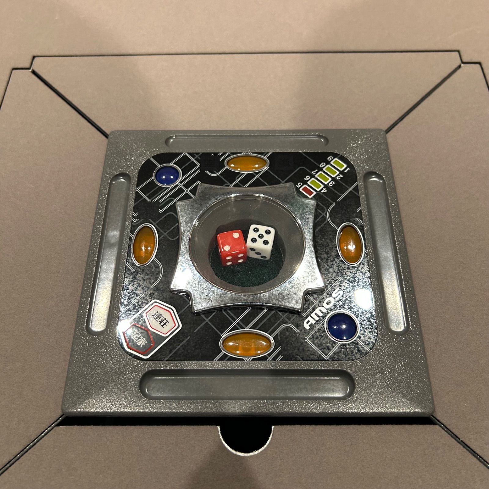 AMOS REXX Ⅲ 業務用全自動麻雀卓 アモス レックス3 グレー マーブル