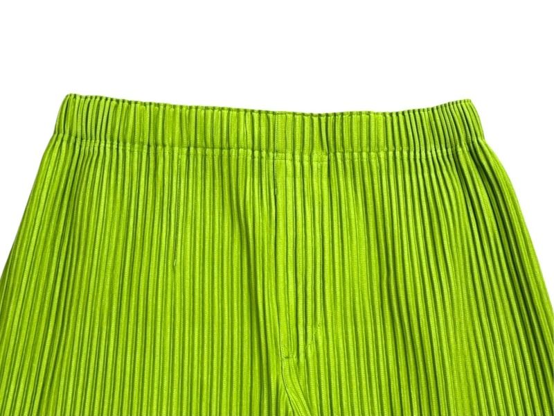 オムプリッセイッセイミヤケ メンズ ダークグリーン プリーツパンツ 1