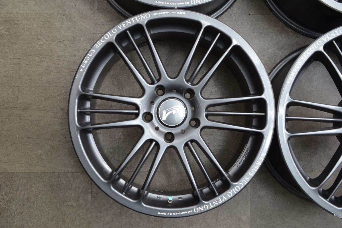 程度良好品】RAYS ベルサス フレッチェ 17in 7J +42 PCD114.3 4