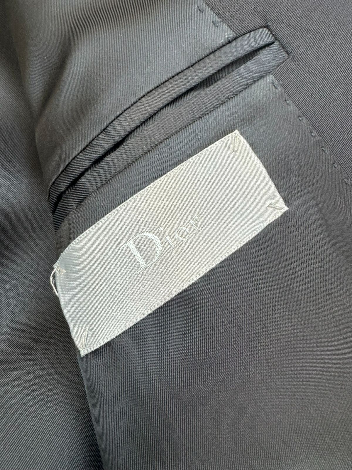 18AW DIOR ディオール 833C241Y3500 ウール×モヘア 襟異素材切り替え テーラード ジャケット ブラック 44 PAWNSHOPRiZ  パウンショップリズ