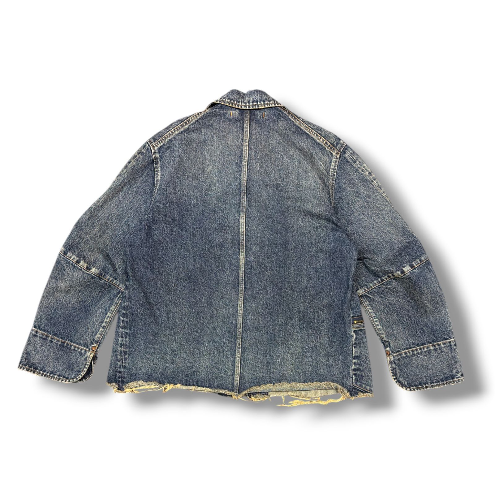 参考上代74800円 doublet 25SS USED FINISH DENIM JACKET ユーズド