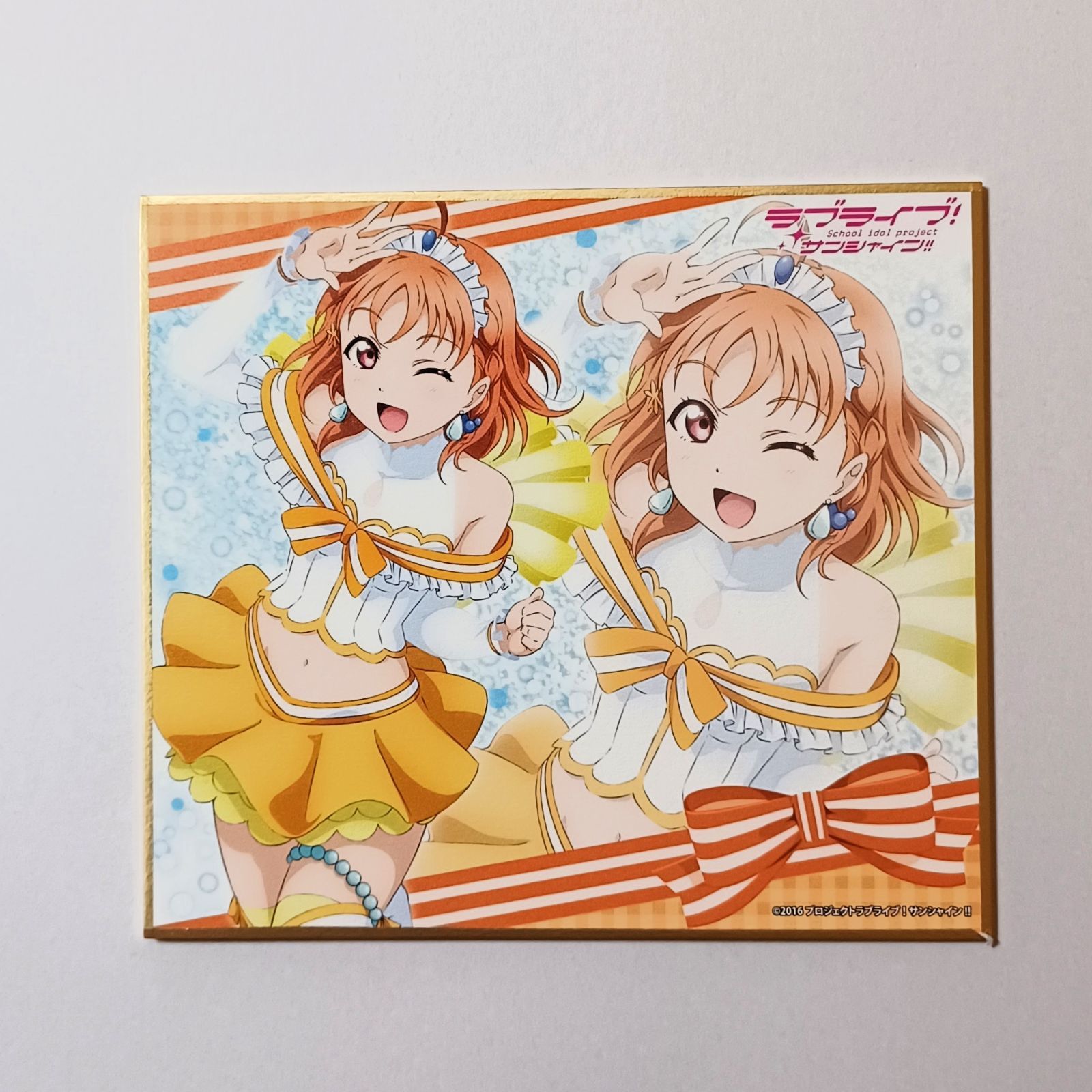2年生 高海千歌 桜内梨子 ラブライブ！ トレーディング ミニ色紙