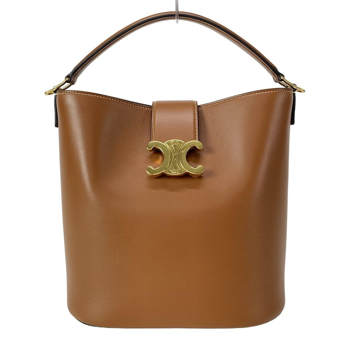 CELINE セリーヌ ハンドバッグ ミディアム バケット ルイーズ 116613FX9.04LU タン ブラウン