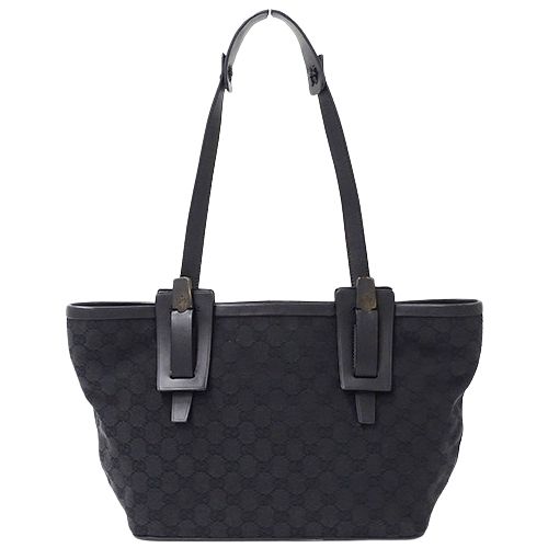 GUCCI ショルダーバッグ 黒 キャンバス グッチ GUCCI バッグ レディース ブランド トートバッグ
