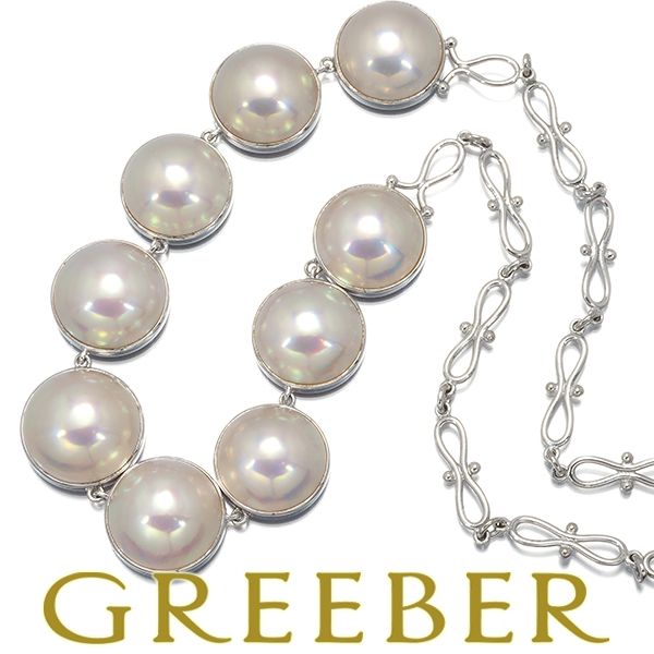 TASAKI マベパール スライドネックレス タサキ TASAKI マベパールネックレス silver ジュエリー | 中古