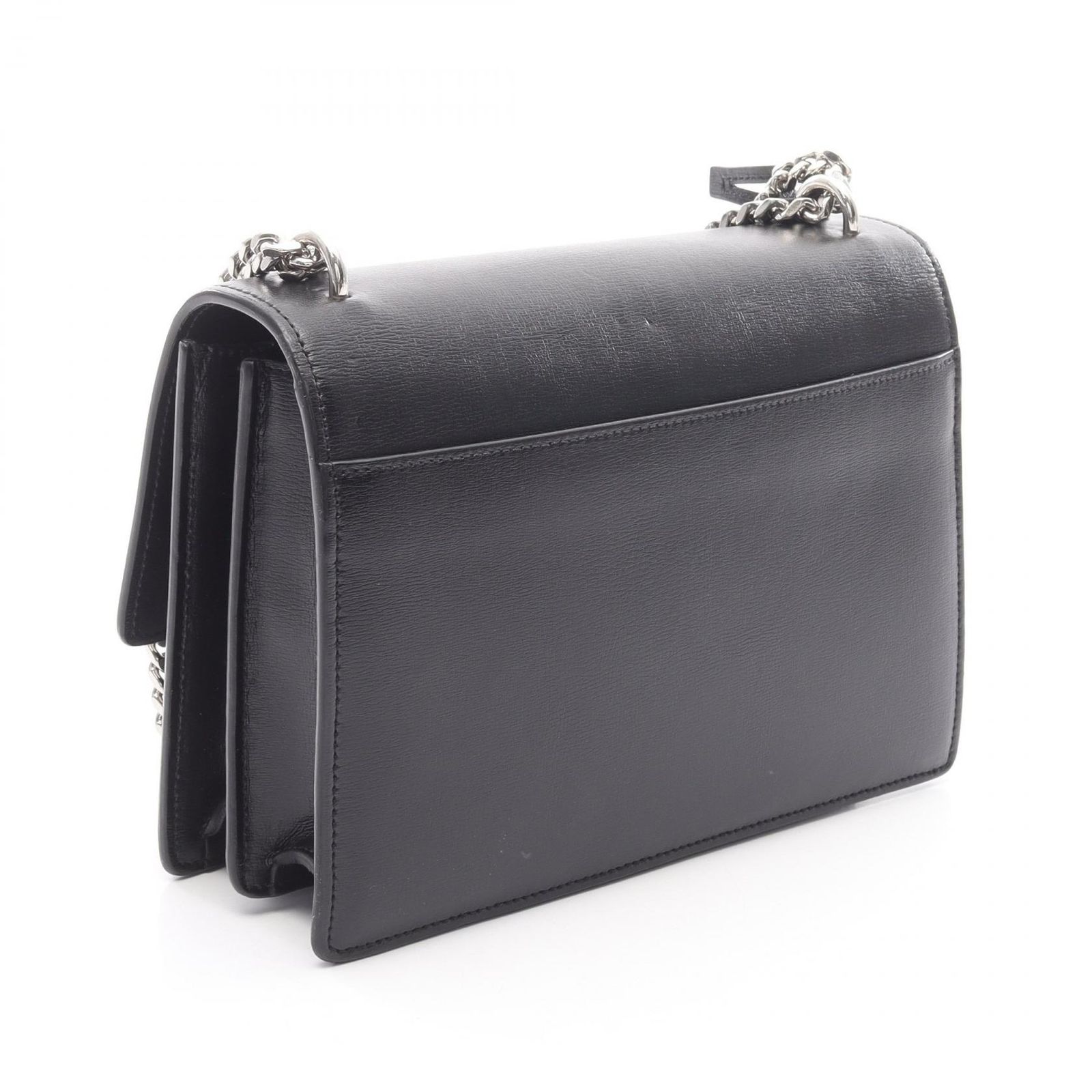 YSL ブラックレザーショルダーバッグ YSL ブラックレザー ショルダーバッグ