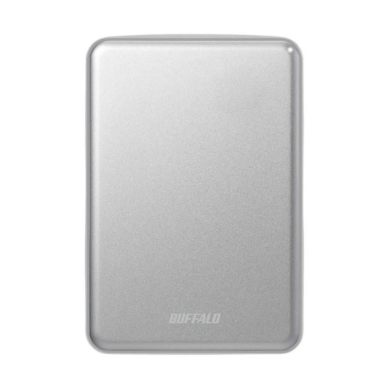 BUFFALO USB3.1 Gen.1 対応 アルミ素材-amp-薄型ポータブルHDD 2TB シルバー HD-PUS2.0U3-SVD