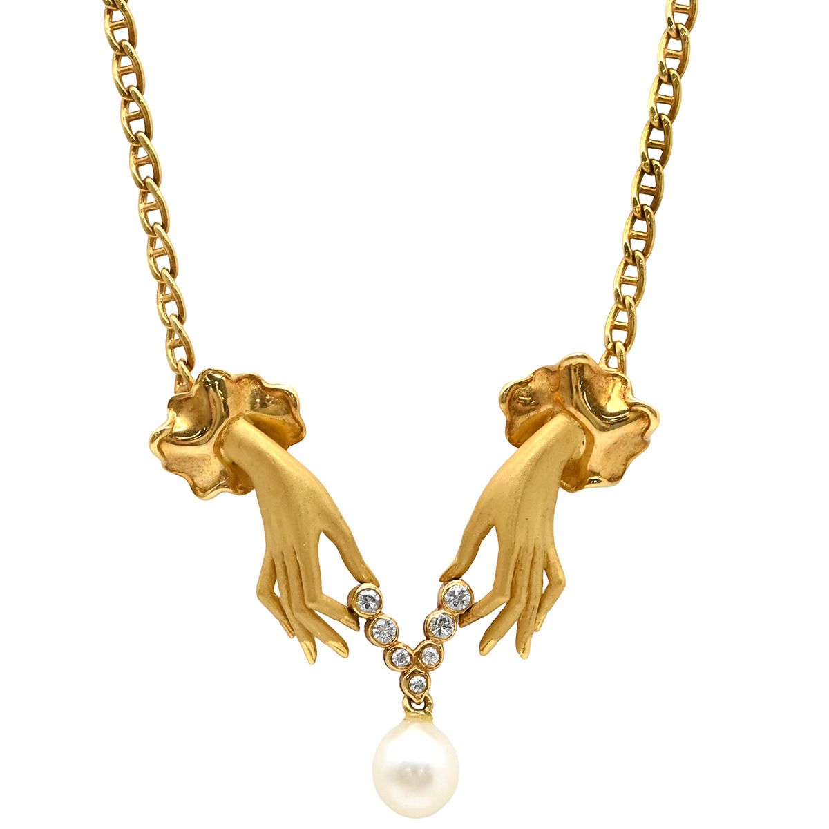 カレライカレラ Carrera y Carrera ネックレス ハンドモチーフ K18YG