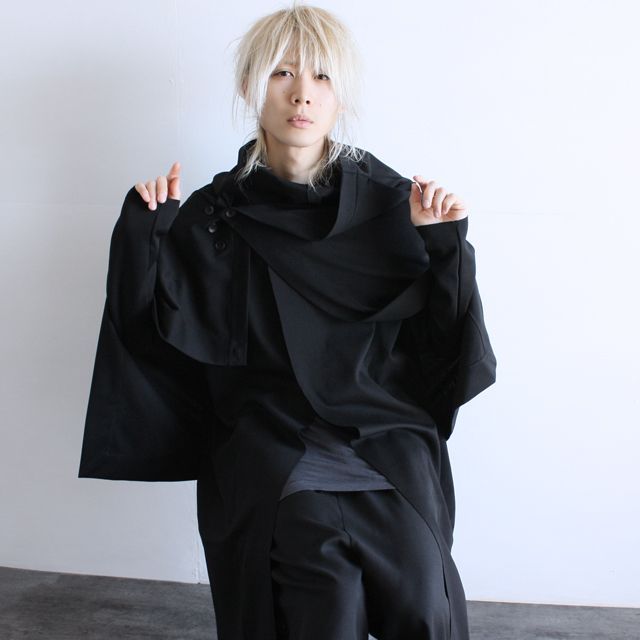 ポンチョアレンジロングフラップスカート