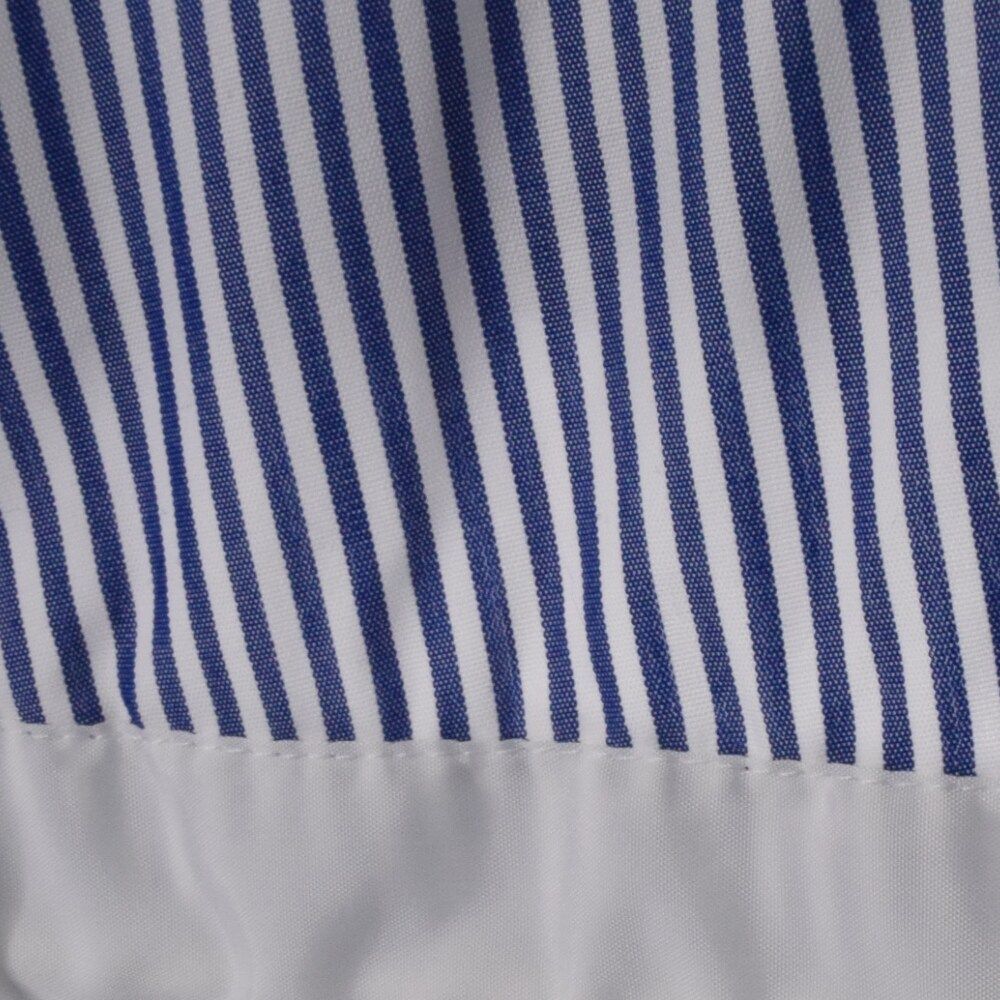 Sacai (サカイ) 裾レース ストライプ柄長袖シャツ ポプリン