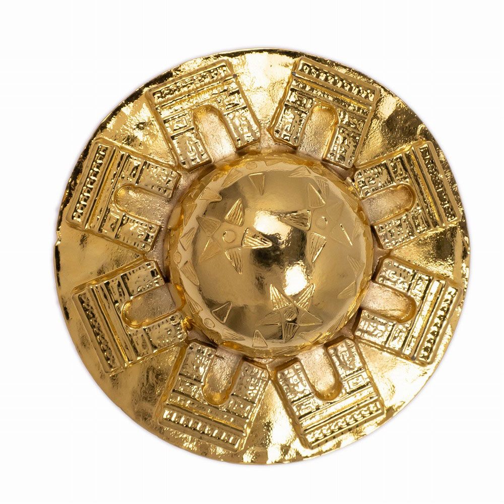 名東】【CELINE】セリーヌ ブローチ ゴールド ドームモチーフ 凱旋門