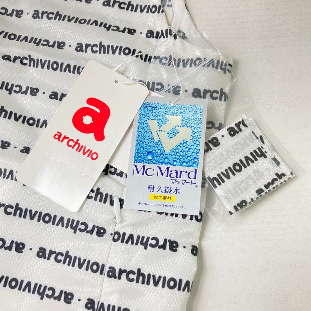 archivio ベスト ホワイト　サイズ38 サイズ：38 ARCHIVIO アルチビオ ; ジップベスト ロゴ 総柄