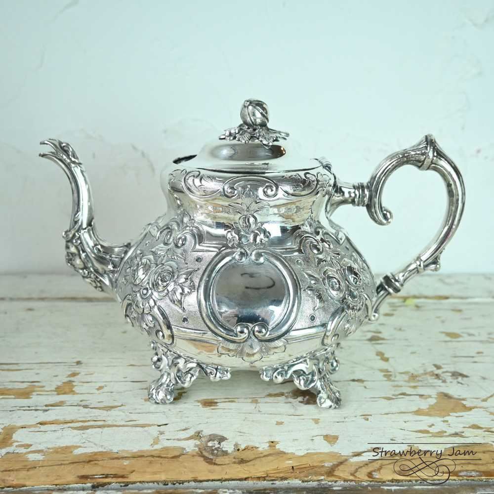 L3705-548 英国アンティーク シルバープレート シルバー ポット ティー