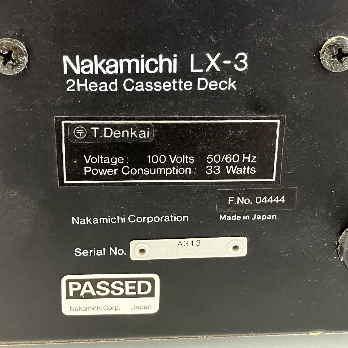 Nakamichi LX-3 2ヘッド カセット デッキ オーディオ 音響機器