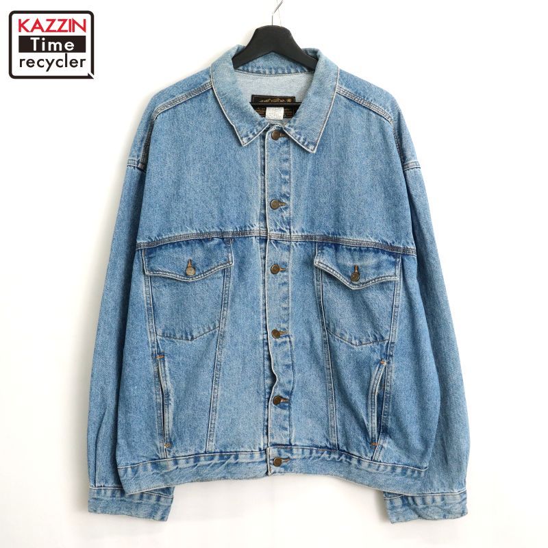 90s vintage Eddie Bauer トラッカー デニムジャケット メンズ