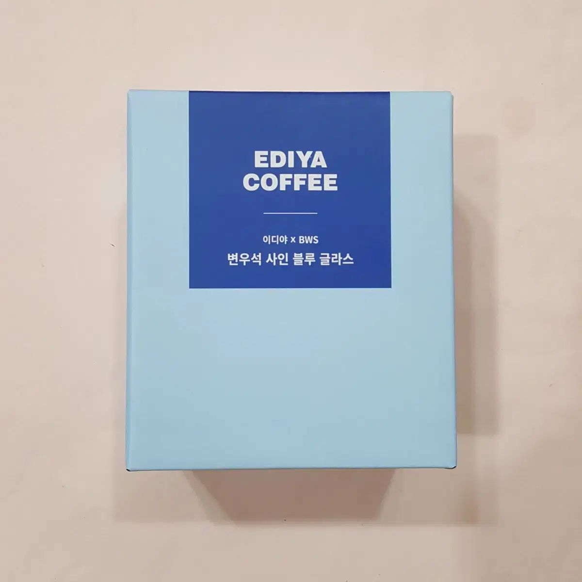 ボン・ウソク EDIYA イディヤ サイン 青 ステンドグラス 新品