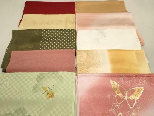 平和屋着物 和装小物 帯揚げ10枚セット 正絹 DAAV2509xg