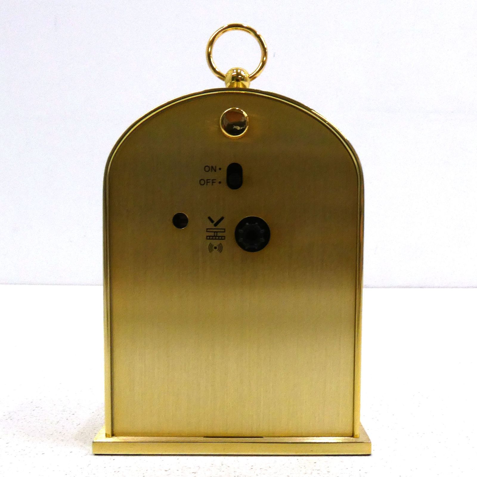 小牧店】美品 WAKO 置時計 アナログ クォーツ アーチ型 ゴールド