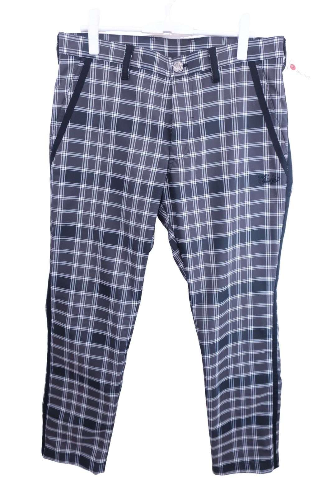 【美品】ダンスウィズドラゴン パンツ 夏(黒✖️白)メンズ 2(M)ゴルフウエア 美品】ダンスウィズドラゴン パンツ 夏(黒✖️白)メンズ 2(M