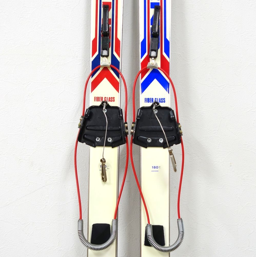 レトロ　ビンテージ　スキー板　BLEND ブレンド   HAKUBA FIBER GLASS  スキー板160cm  ビンディング 付き ブレンド BLEND HAKUBA FIBER GLASS 180cm ビンディ - メルカリ