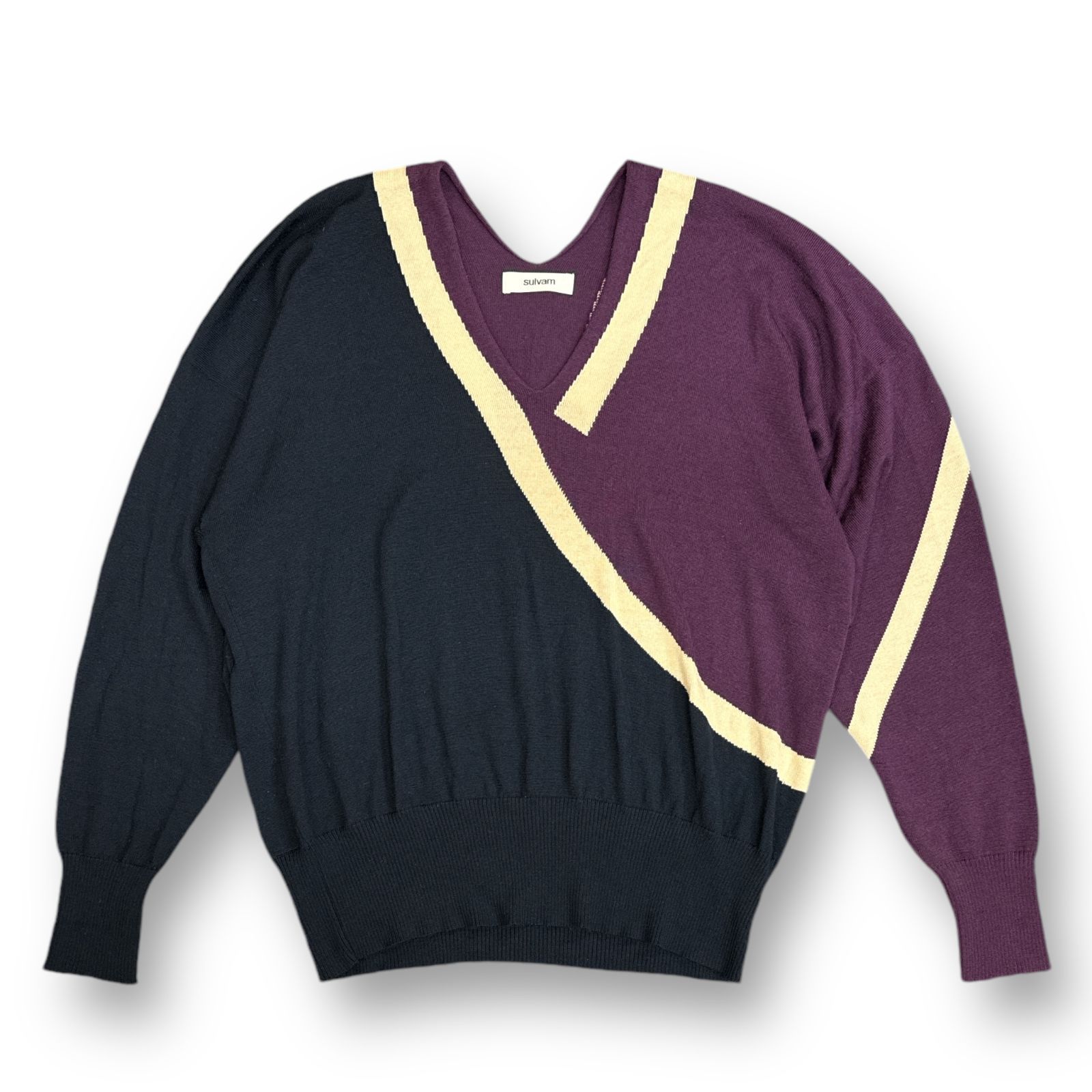 sulvam 19AW NOT SCHOOL KNIT ノットスクールニット セーター Vネック 