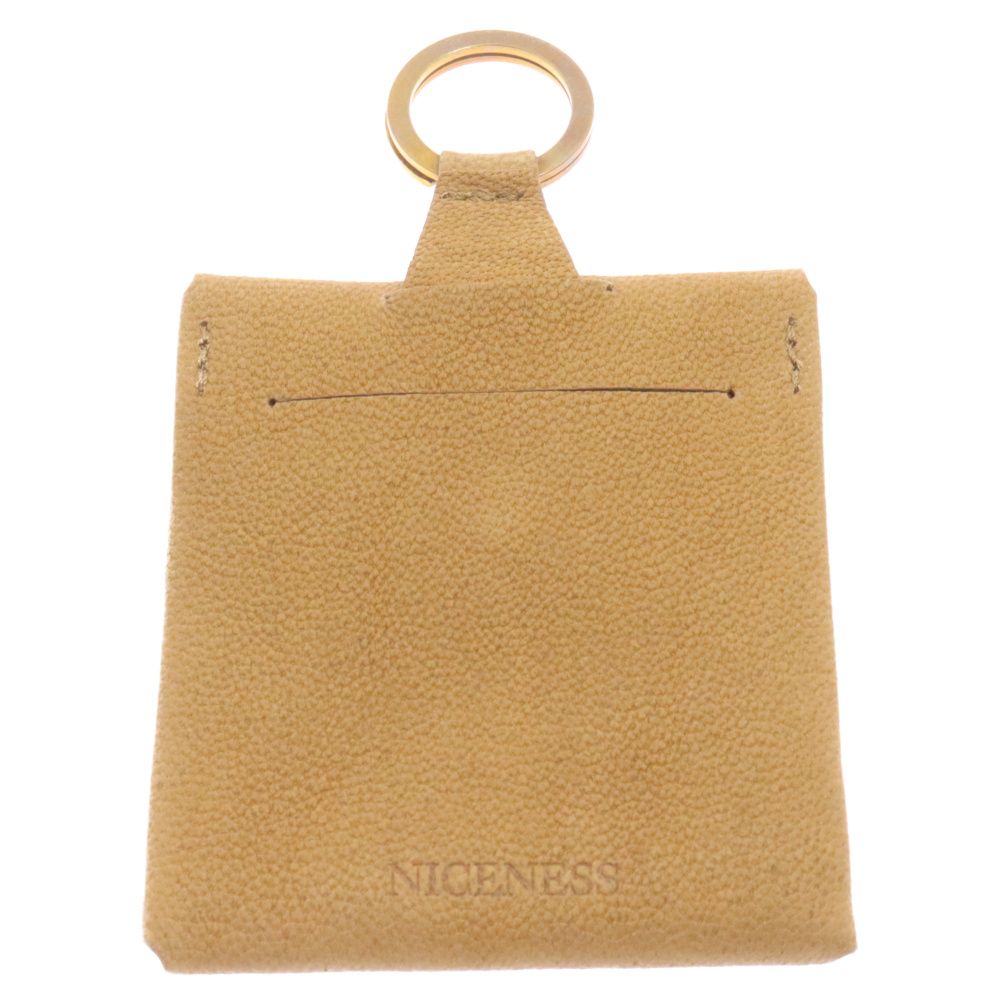 NICENSS ナイスネス 23SS FATS.C レザー リング  ケース ベージュ NN-4103A11 NICENSS ナイスネス 23SS FATS.C レザー リング コイン ケース