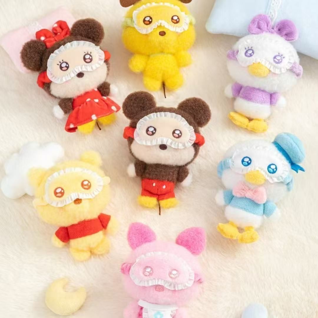 TOPTOY x ディズニー にっこりパジャマ シリーズ ぬいぐるみストラップ
