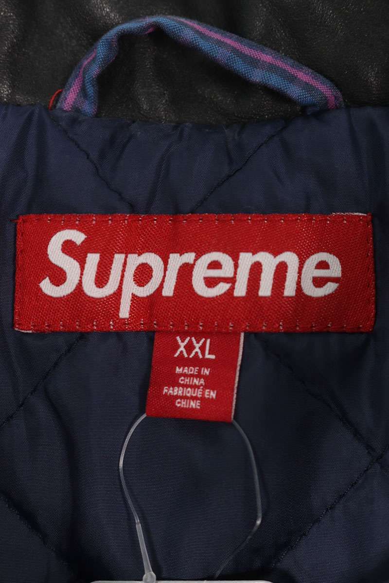 シュプリーム 25SS Leather Collar Utility Jacket レザーカラー  