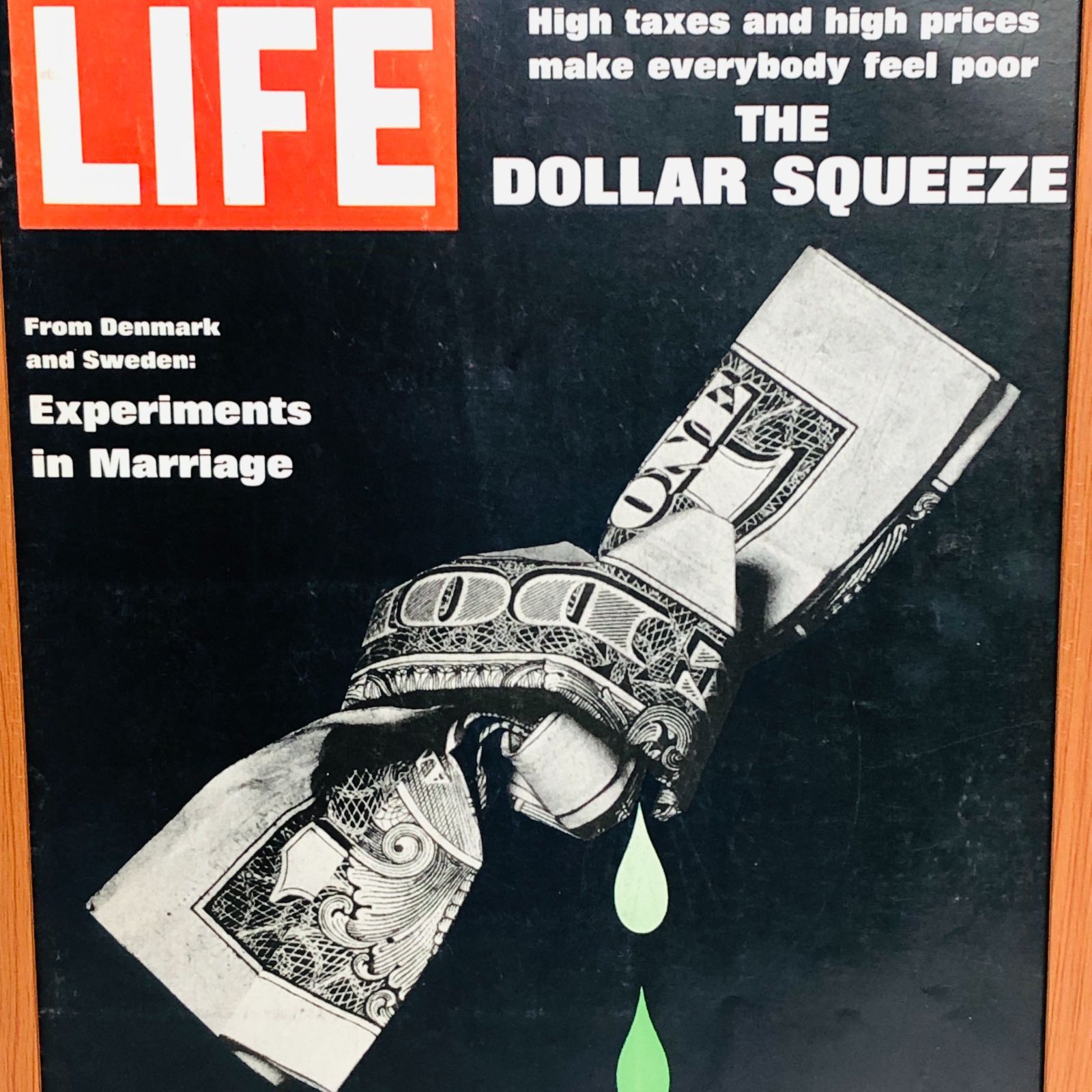 ビンテージ 広告 ポスター 『 ライフ 雑誌 表紙 (LIFE) 』 1960's 額付