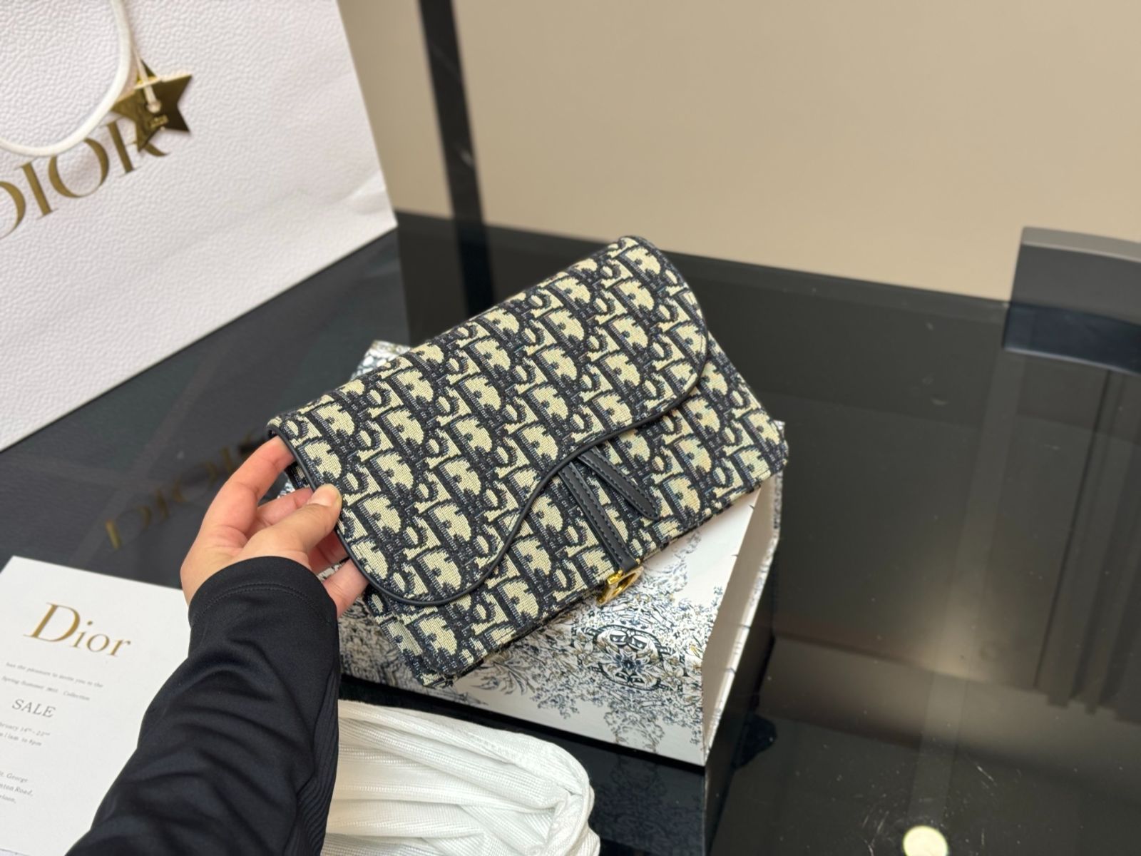 今日特価】Dior Monogram Chain Wallet On Chain Bag