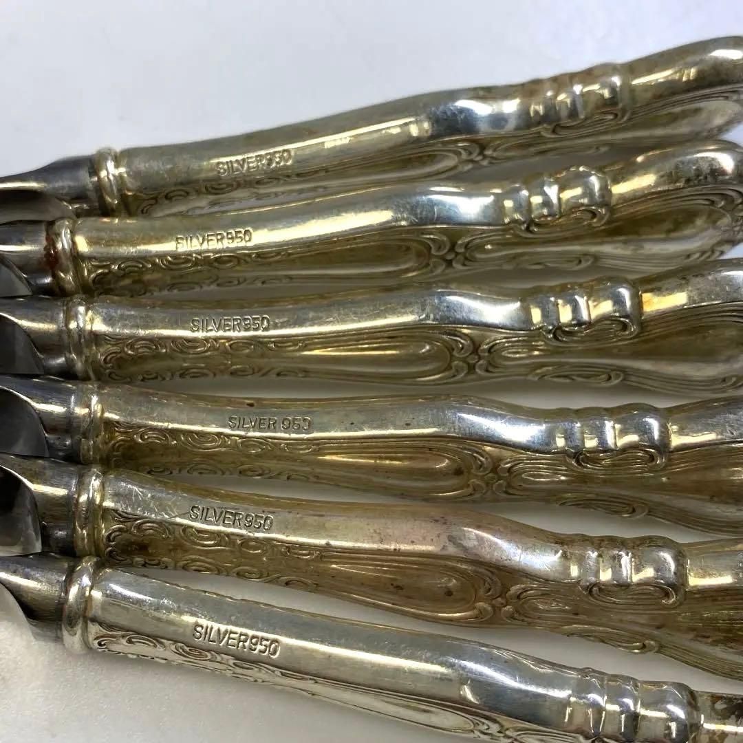 silver950刻印 銀製カトラリー12点セット