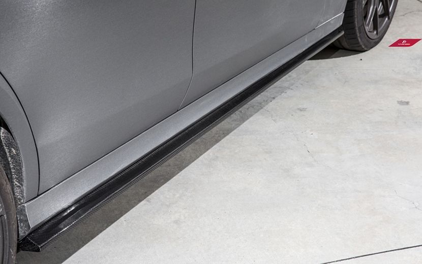 【FUTURE DESIGN 正規品】BENZ メルセデス・ベンツ Eクラス W213 S213 サイドステップ用スカート スポイラー 本物DryCarbon ドライカーボン エアロ カスタム
