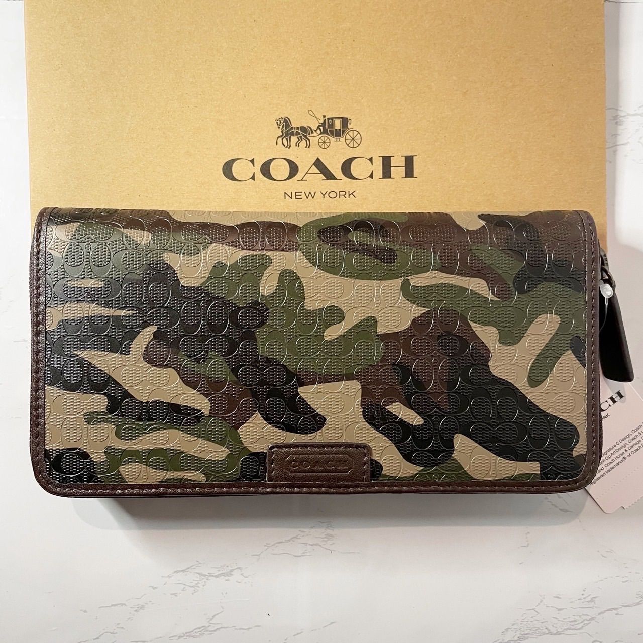 【新品-未使用】COACH  迷彩柄 カモフラ柄 長財布