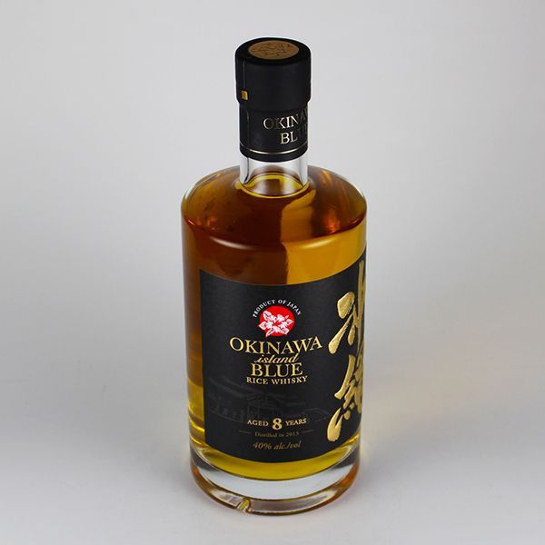 沖縄ブルー OKINAWA island BLUE 8年 40度,700ml 沖縄発ライス