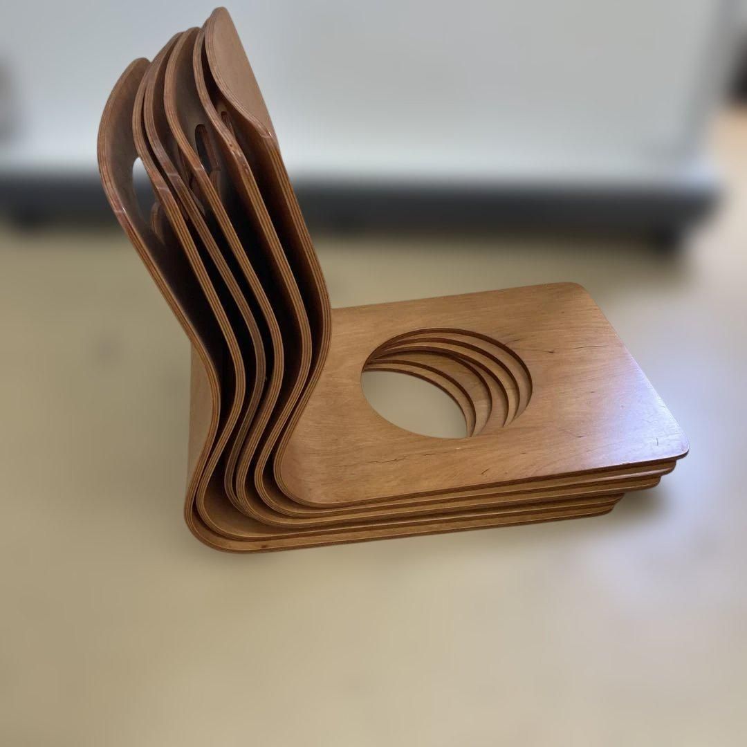 木製座椅 昭和レトロ 旅館 和室 6脚セット - メルカリ