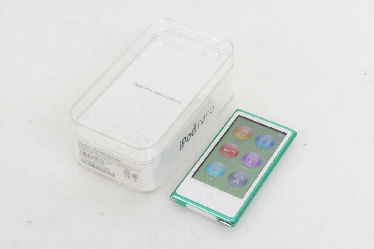 【中古】Appleアップル 第7世代 iPod nano 16GB グリーン MD478J