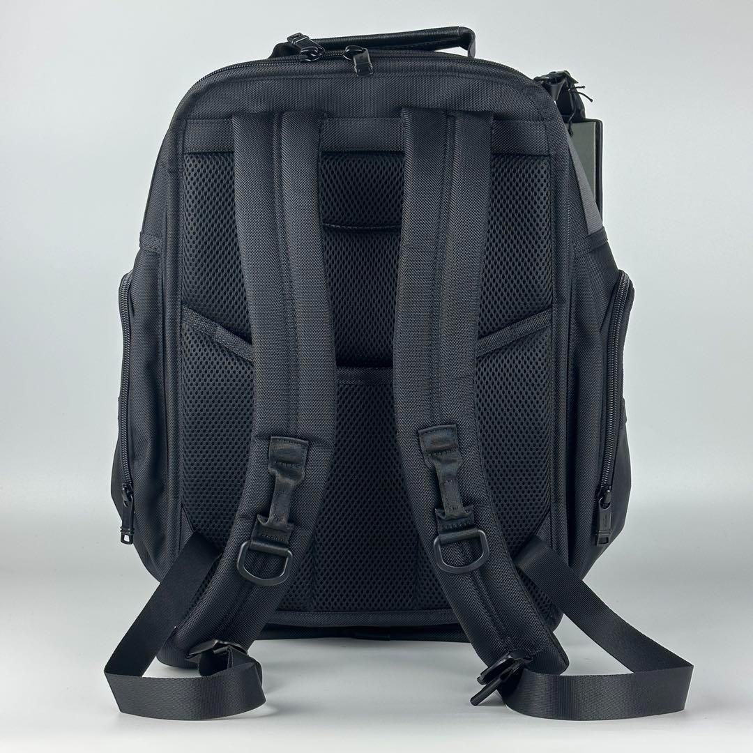 TUMI ALPHA 3ブラックデラックス多機能ショルダーバッグ リュック - メルカリ