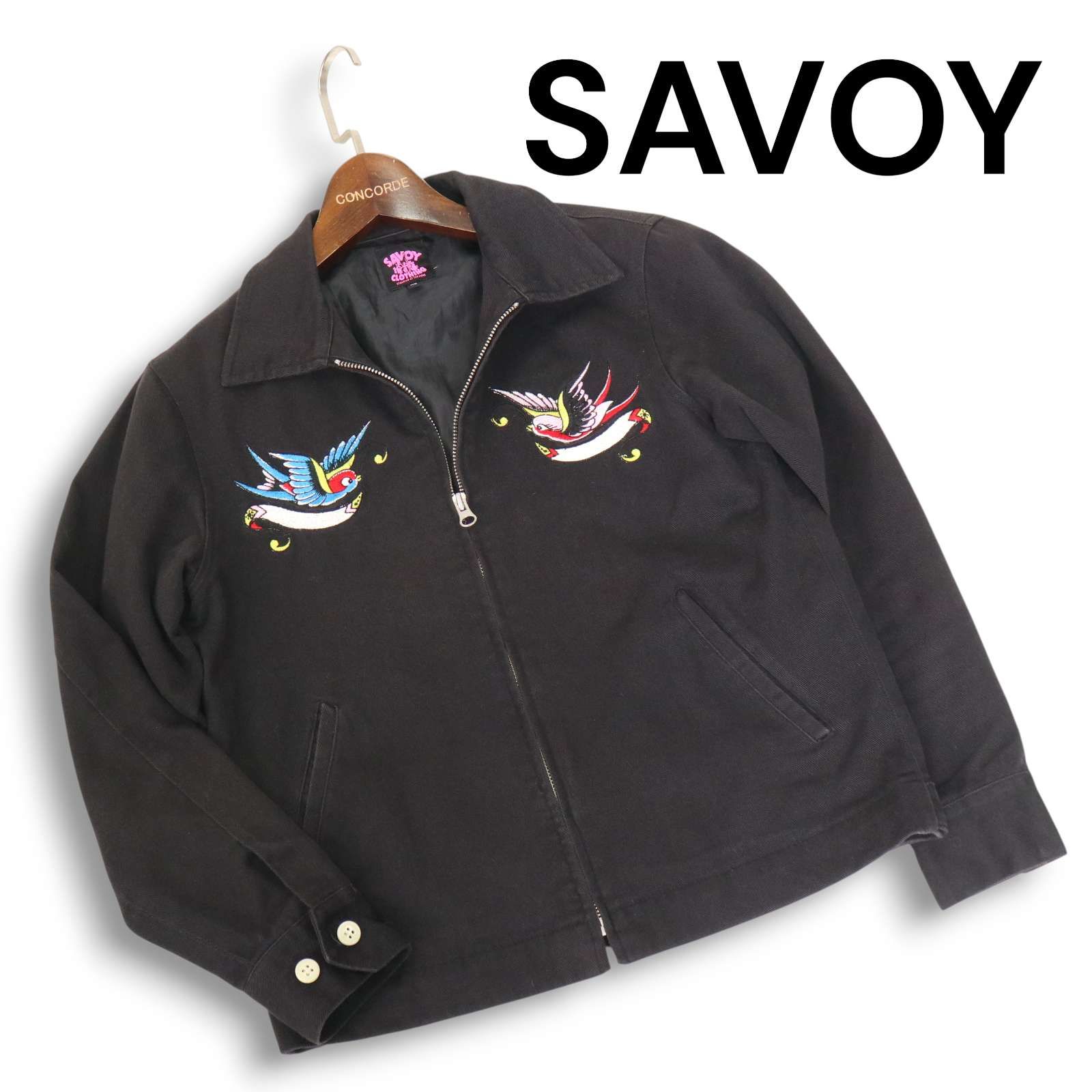 SAVOY CLOTHING サボイクロージング 通年 スワロー刺繍☆ ブルゾン 